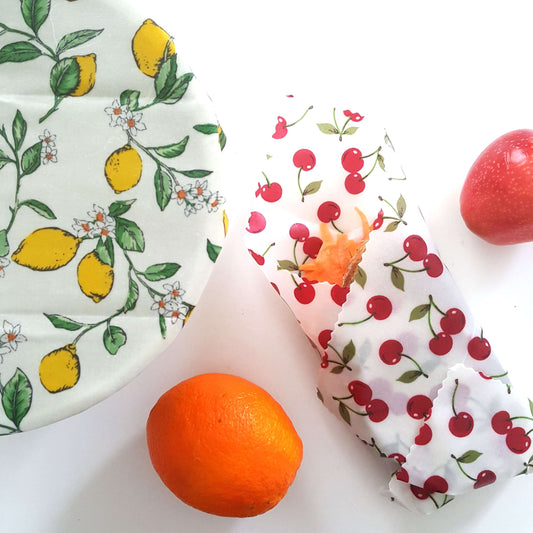 Set of 2 Large Handmade Beeswax Wraps | Italian Kitchen