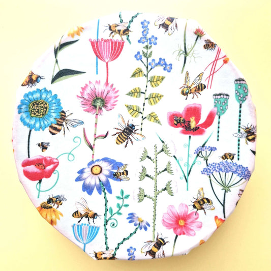 Set of 3 Handmade Beeswax Wraps | Garden