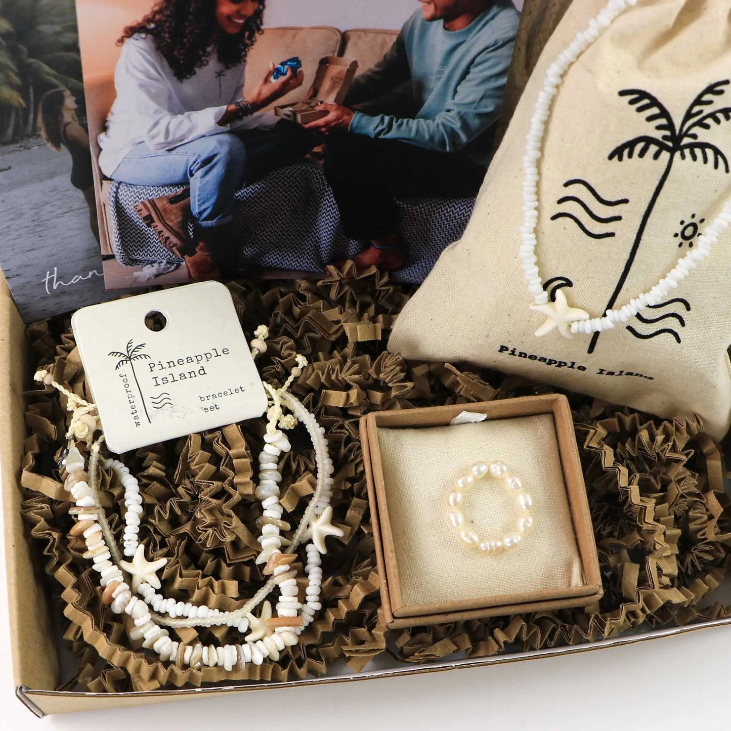 Tidepool Starfish & Pearls Letterbox Jewellery Set