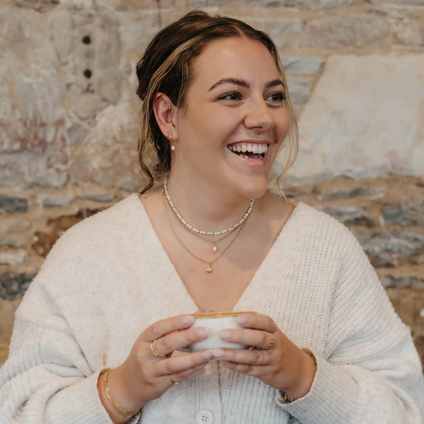 Golden Sun & Sea Necklace Set