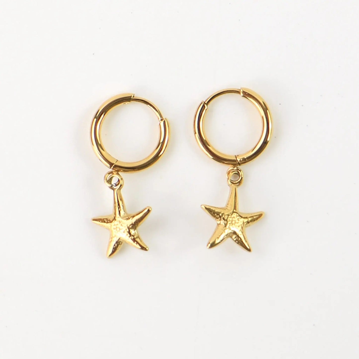 Golden Starfish Earring Set