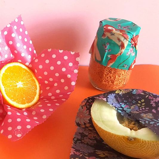 End of Stock Bargain Set of 3 Handmade Beeswax Wraps