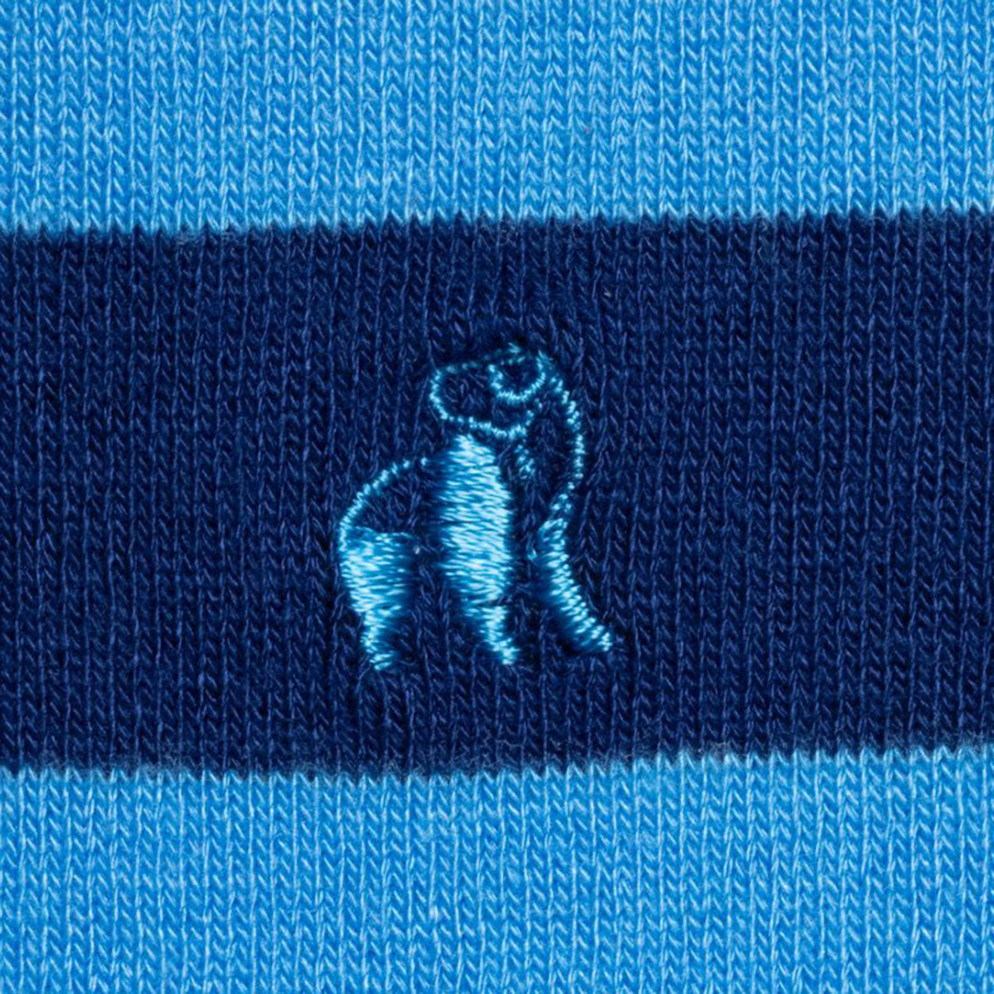 Blue Stripe Matching Bamboo Socks (Adult & Child)