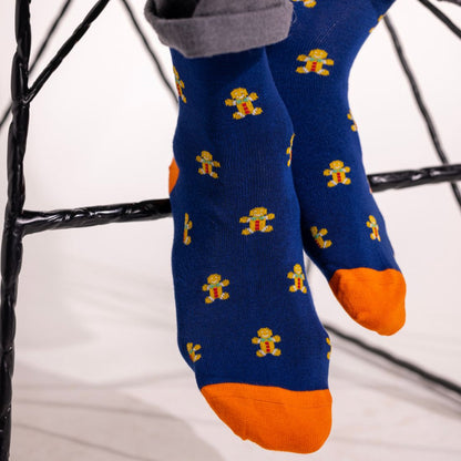Gingerbread Men Matching Bamboo Socks (Adult & Child)