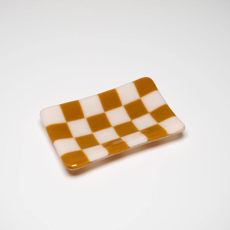 12x7cm Chequered Dual Coloured Small Tray - Bullseye Collection