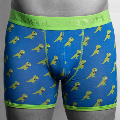 Bamboo Boxers 2 Pack - Navy & T-Rex