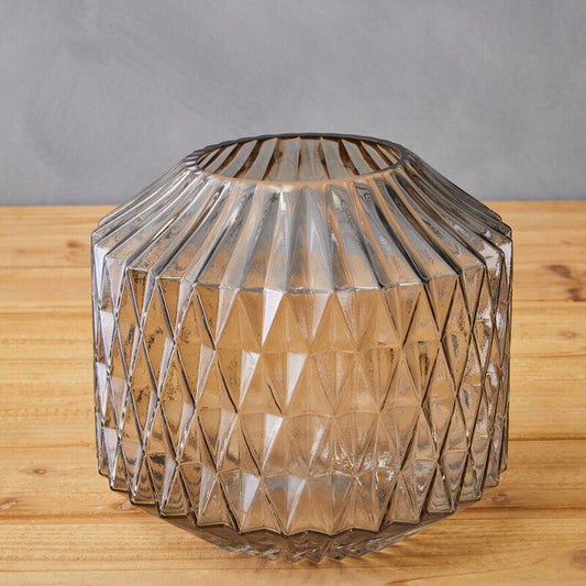 Brice Large Grey Glass Vase