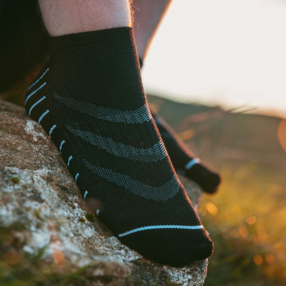 Black Performance Trainer Socks