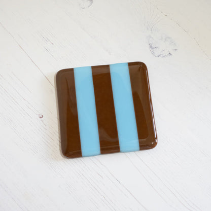 10cm Striped Dual Coloured Coaster - Bullseye Collection