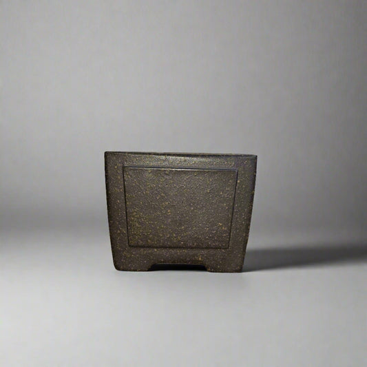 10cm Premium Unglazed Bonsai Pot | Cascade | 10cm x 10cm x 8cm | Brown