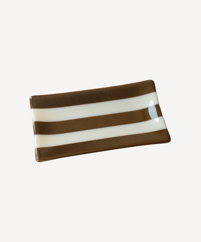21x12cm Striped Dual Coloured Large Tray - Bullseye Collection
