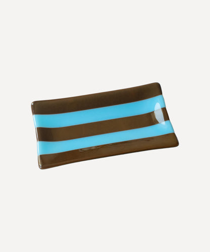 21x12cm Striped Dual Coloured Large Tray - Bullseye Collection