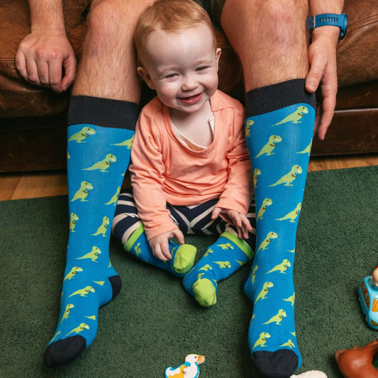 T-Rex Matching Bamboo Socks (Adult & Child)