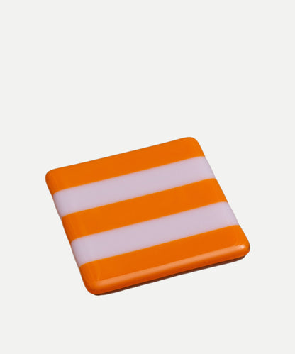 10cm Striped Dual Coloured Coaster - Bullseye Collection
