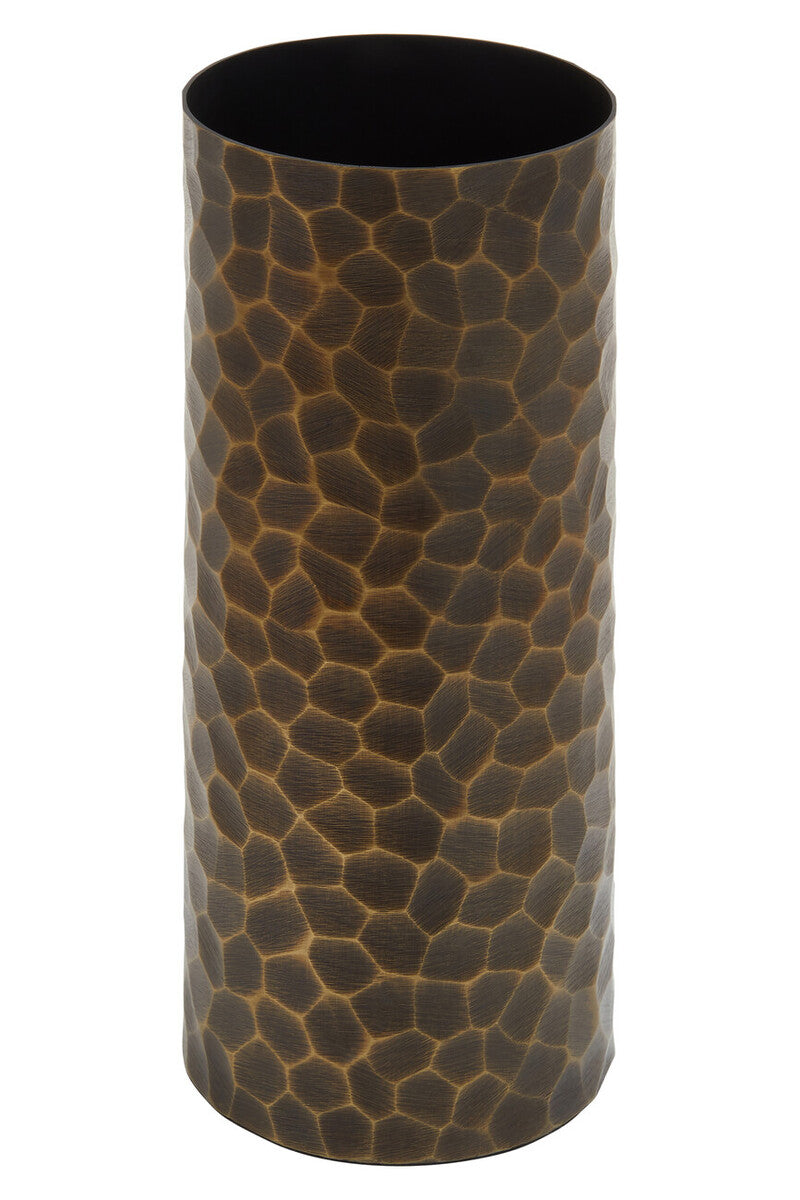 Akola Large Antique Gold Metal Vase