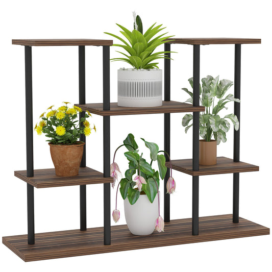 Four-Tier Wooden Shelf Plant Stand-0