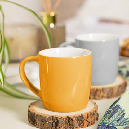 350ml Multi Coloured Coffee Mugs - Pack of Six