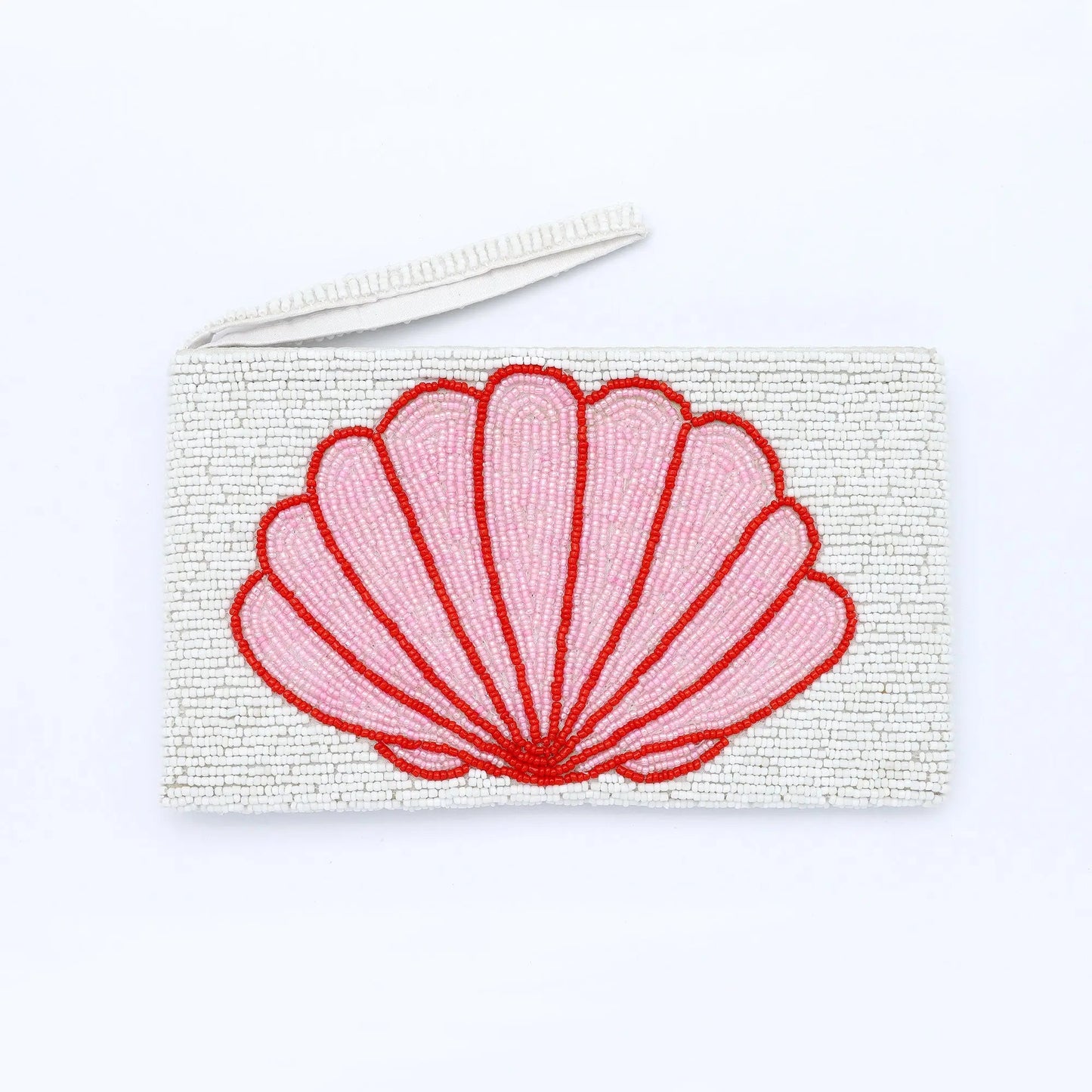 Large Shell Beaded Pouch