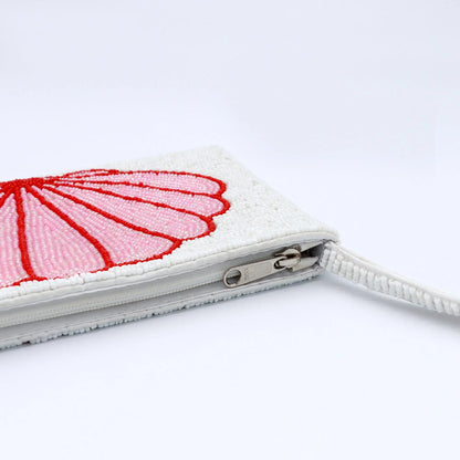 Large Shell Beaded Pouch