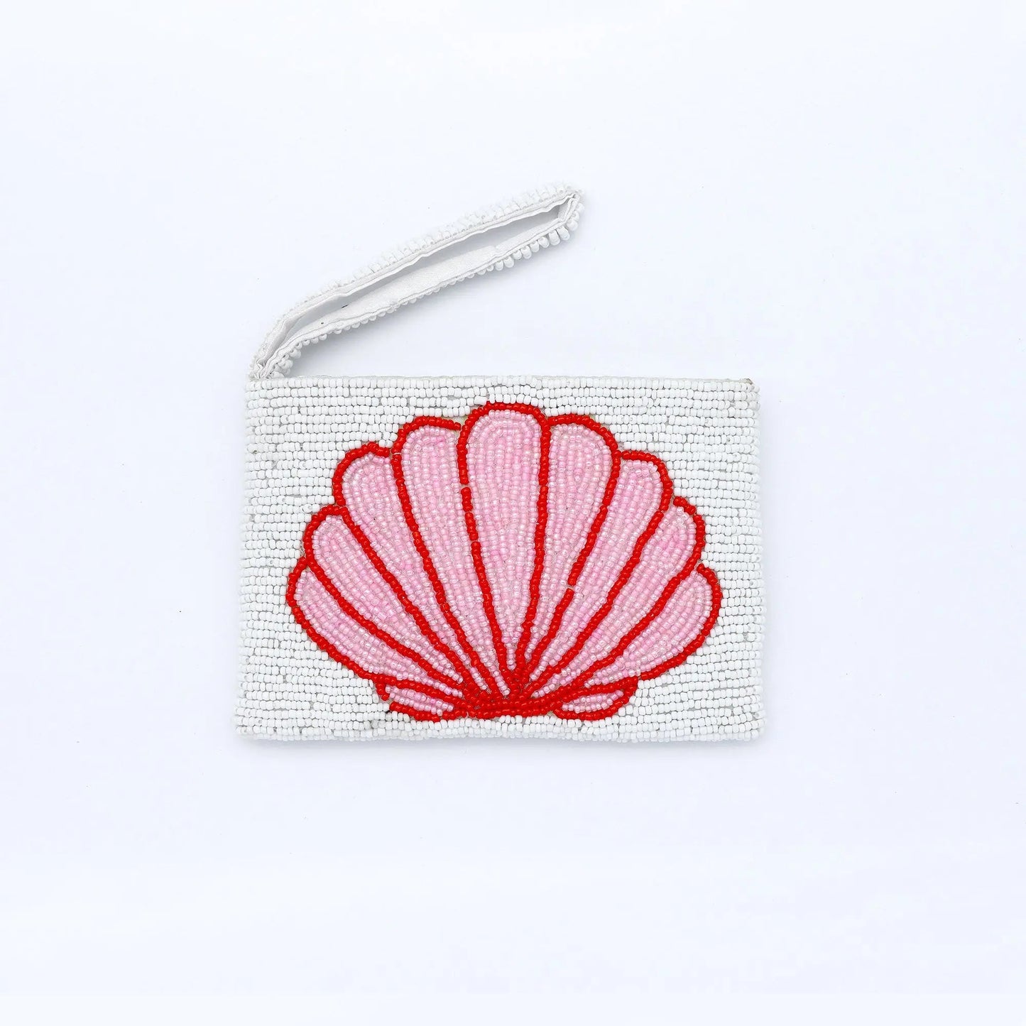 Small Shell Beaded Pouch