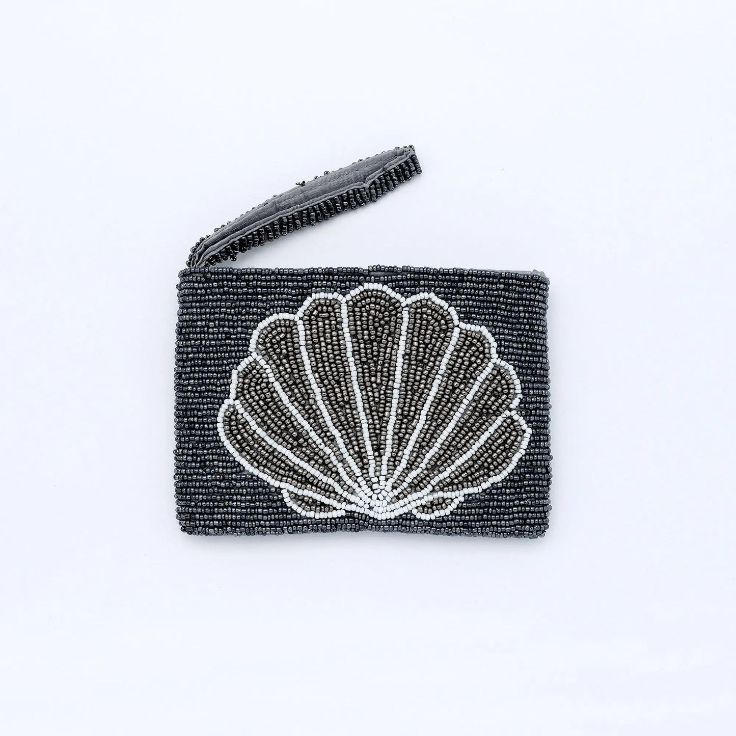 Small Shell Beaded Pouch