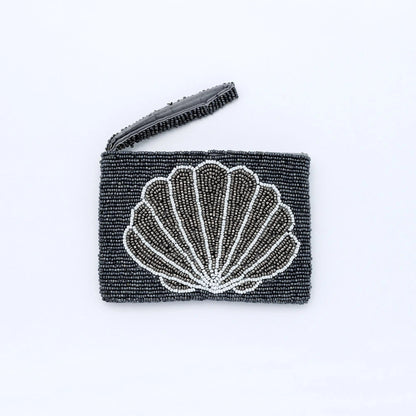 Small Shell Beaded Pouch