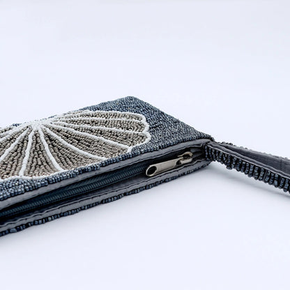 Small Shell Beaded Pouch