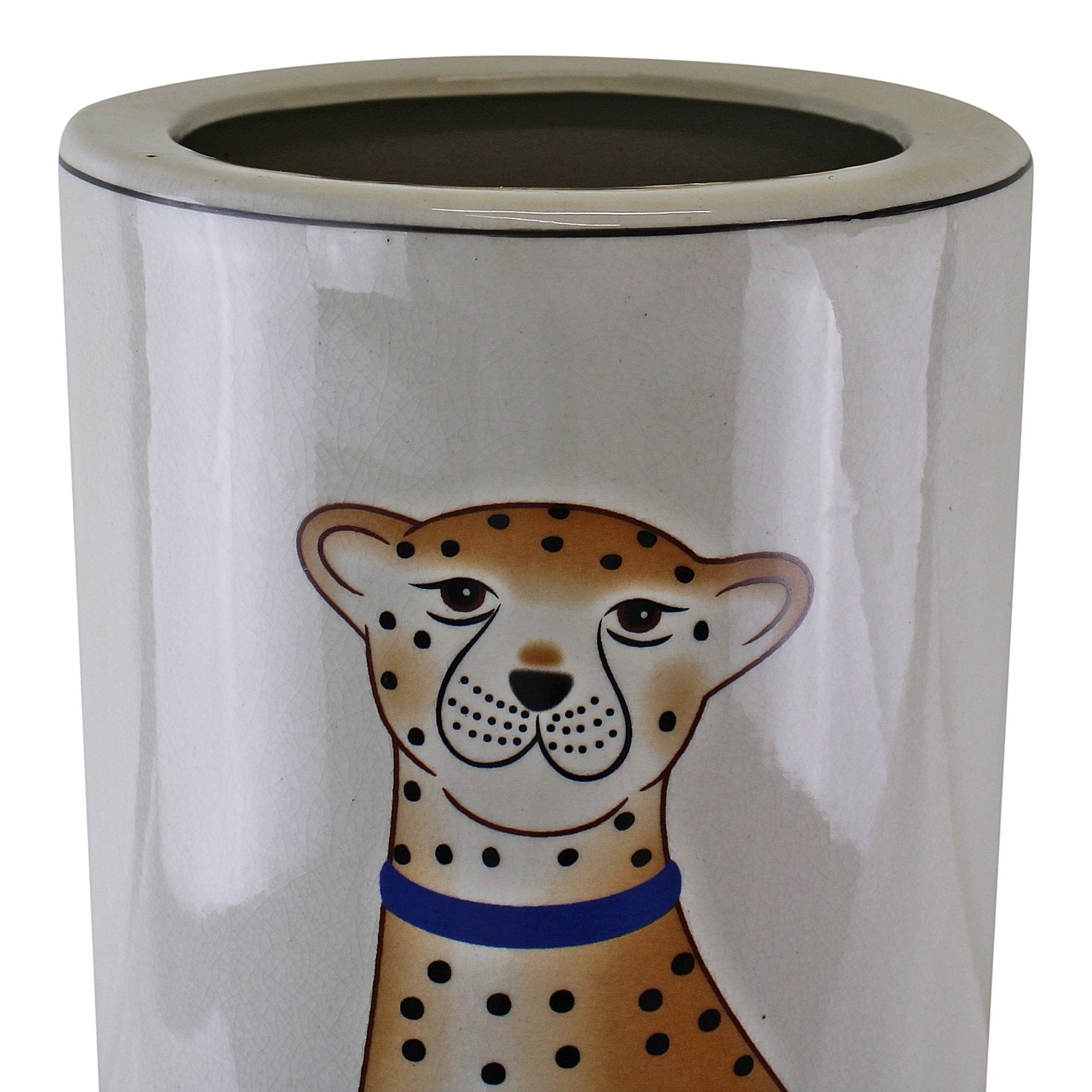 Ceramic Umbrella Stand, Leopard Design-2