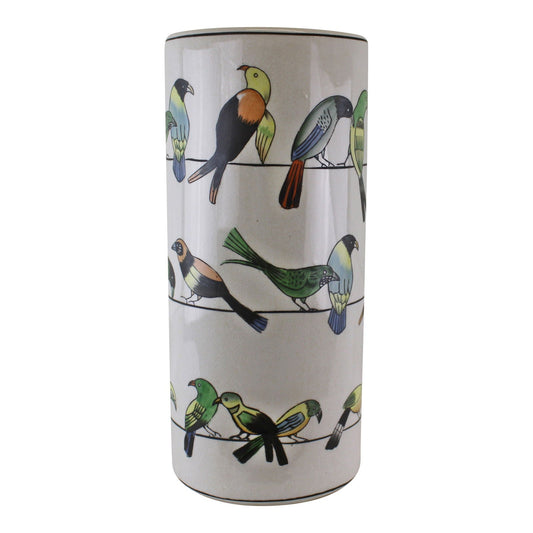 Ceramic Umbrella Stand, Birds Design-0