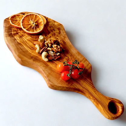 Olive Wood Cutting Board with Round Handle