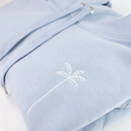 Palm Tree Embroidered Hoodie