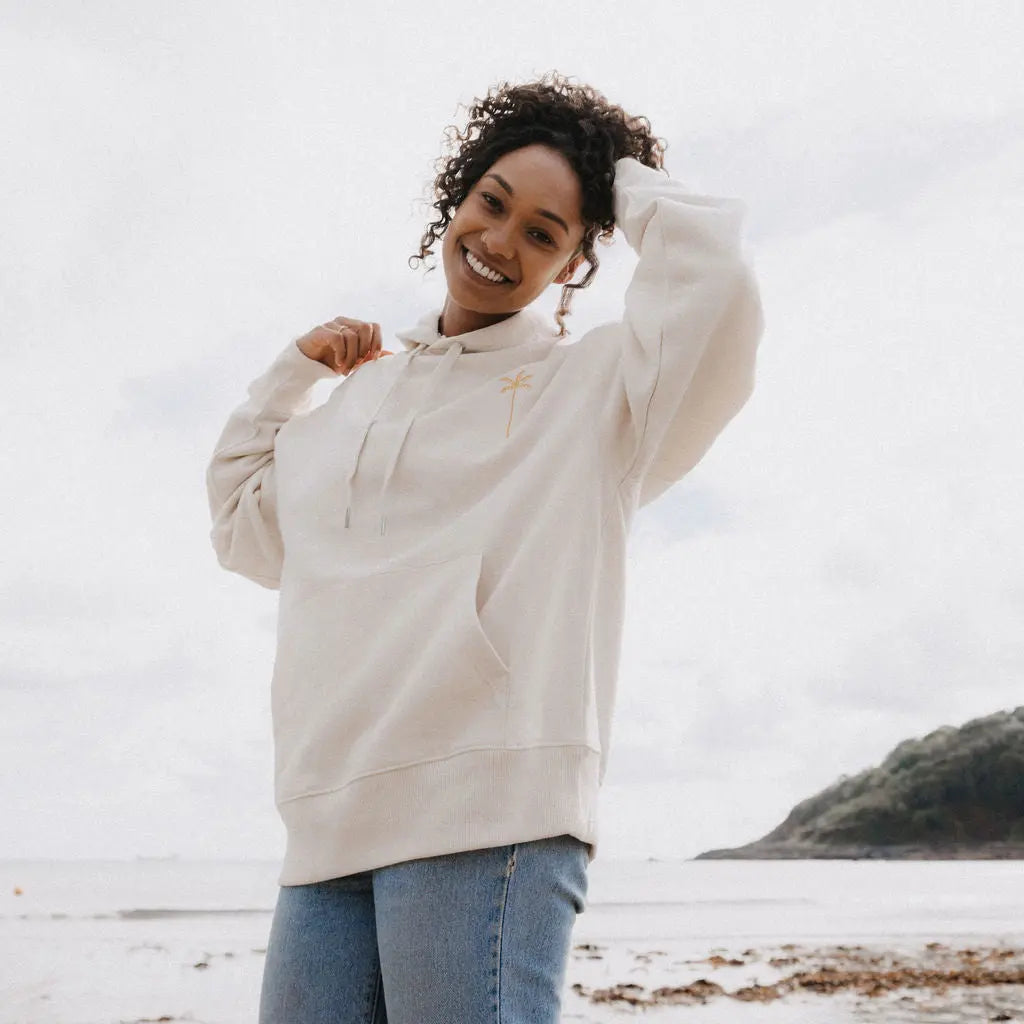 Palm Tree Embroidered Hoodie