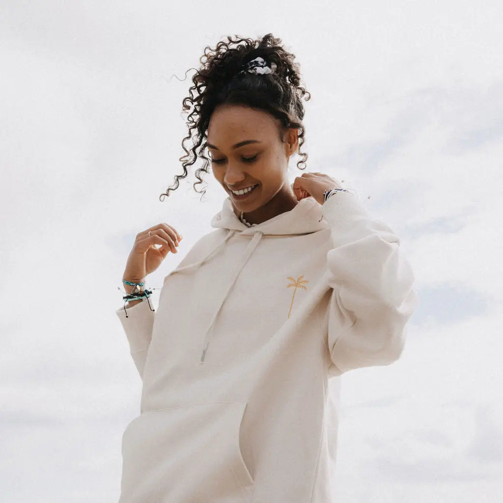 Palm Tree Embroidered Hoodie