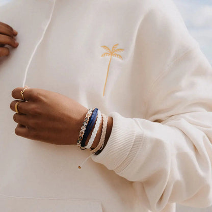 Palm Tree Embroidered Hoodie