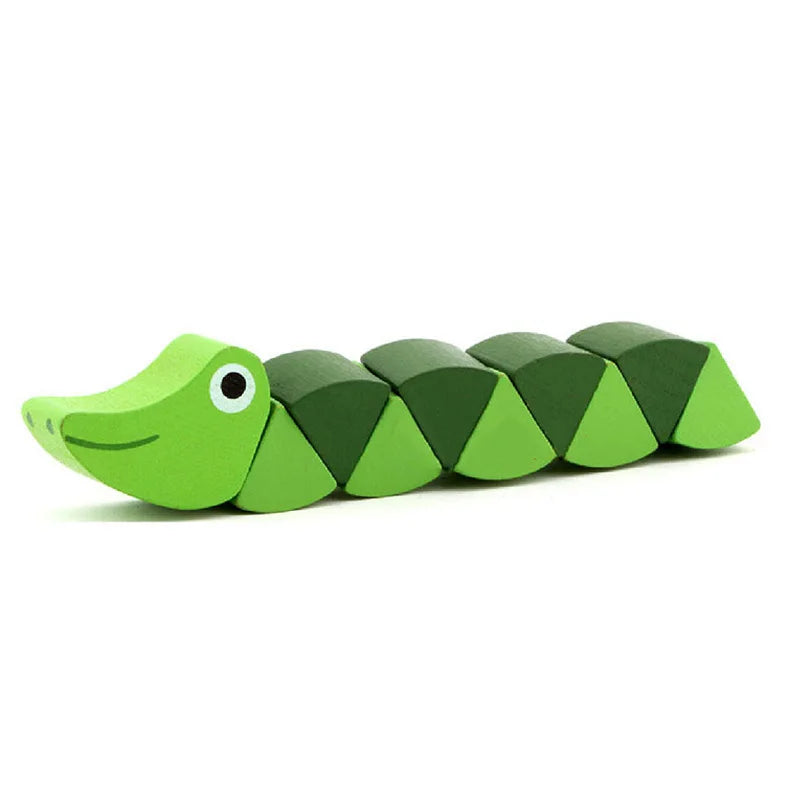 Colorful Wooden Worm Puzzles-6