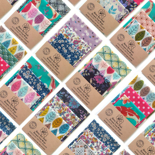 End of Stock Bargain Set of 3 Handmade Beeswax Wraps