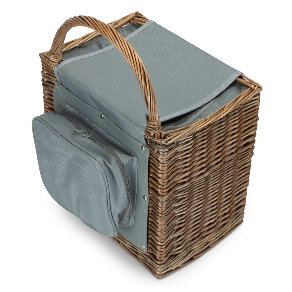 2 Person Chiller Wicker Beach Picnic Basket-2
