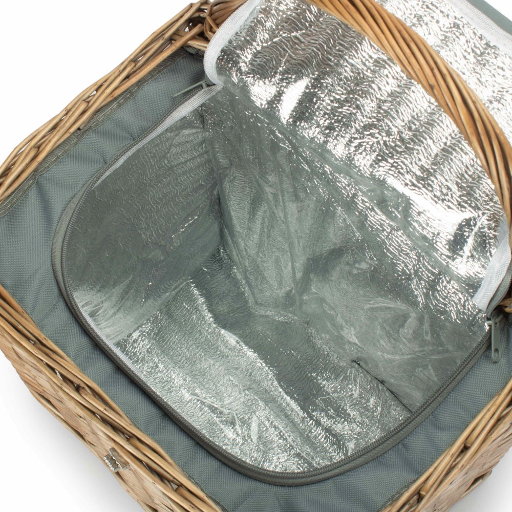 2 Person Chiller Wicker Beach Picnic Basket-4