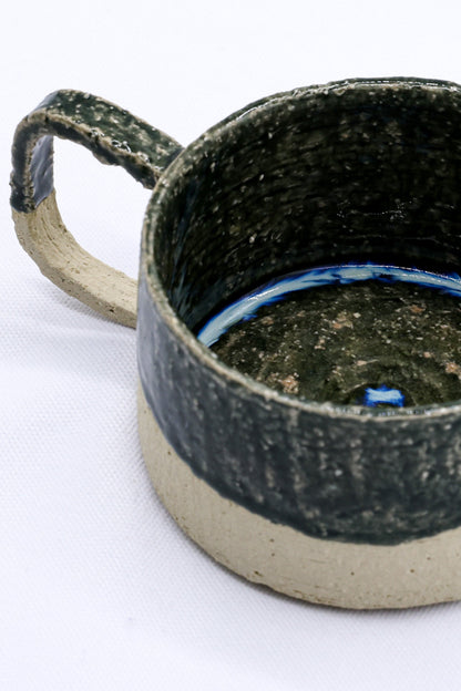 Bluverde Grande Handmade Milled Stoneware Big Ceramic Mug
