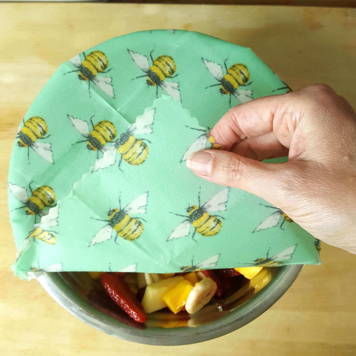 Set of 3 Handmade Beeswax Wraps | Wings