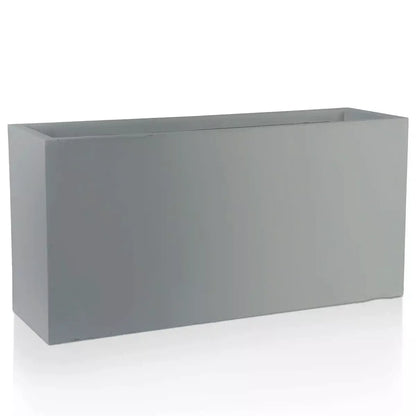IDEALIST Lite Contemporary Trough Garden Planter, Light Concrete Outdoor Large Plant Pot H51.5 L100 W36 cm, 185L