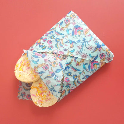 Made with Liberty Fabric Set of 3 Handmade Beeswax Wraps