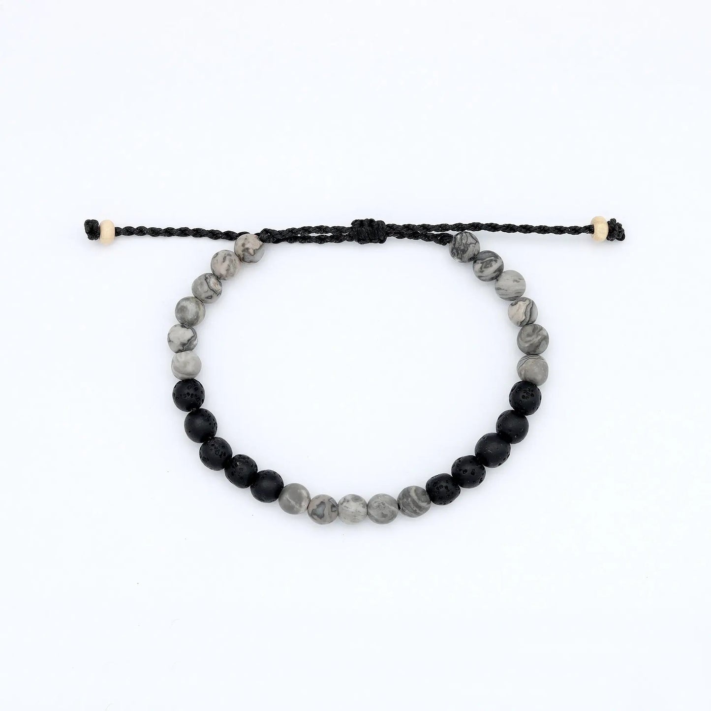 Sekumpul Natural Stone Beaded Mens Bracelet