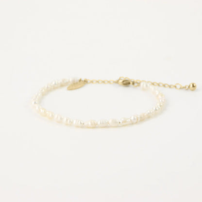 Pearl and Gold Bracelet Set