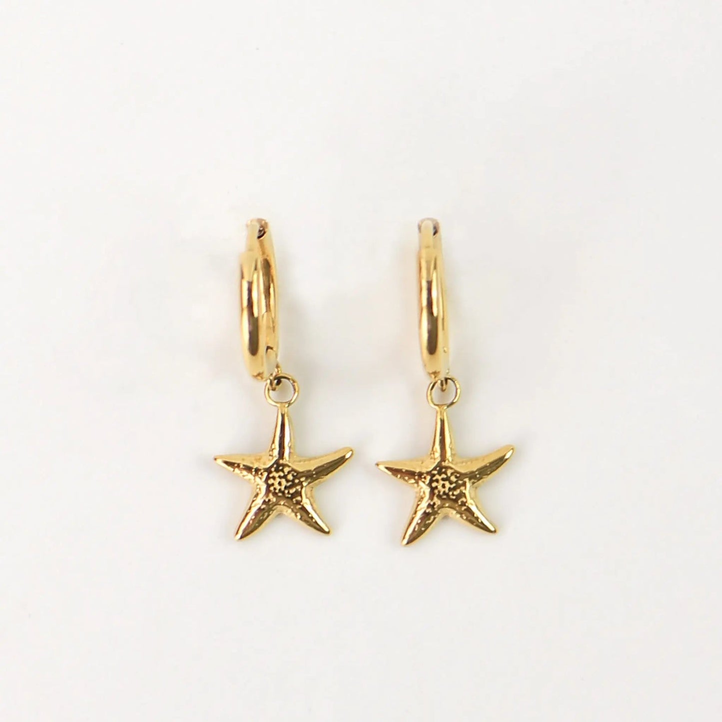 Golden Starfish Earring Set