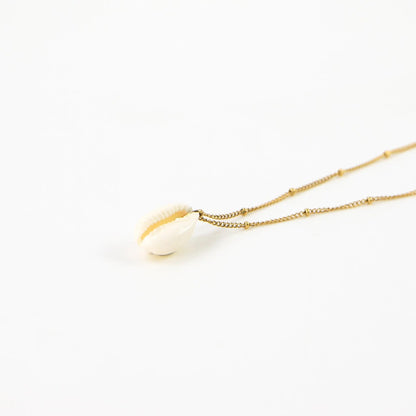 Cowrie Shell Chain Necklace