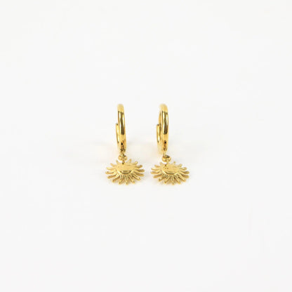 Sun Hoop Earrings