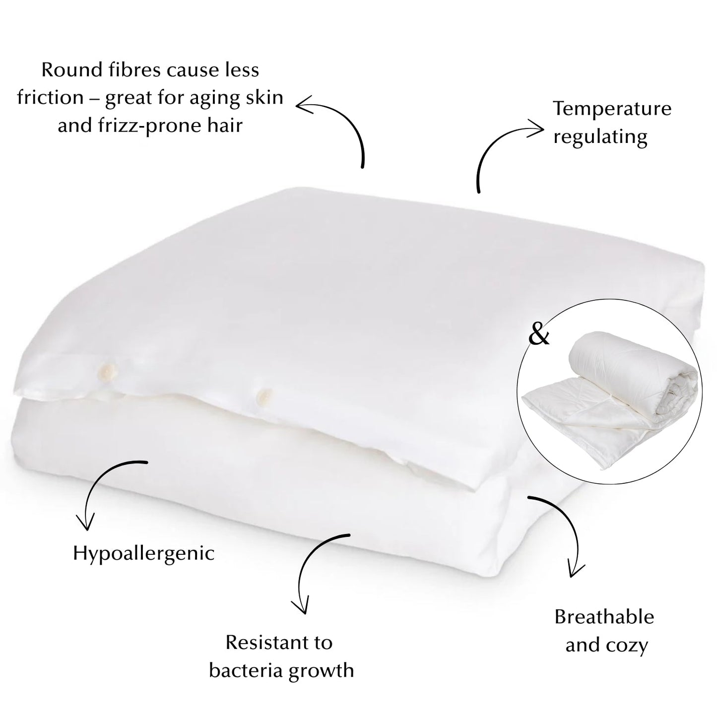 Duvet Upgrade Bundle in White (Eucalyptus & Bamboo)