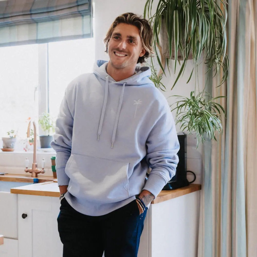 Palm Tree Embroidered Hoodie