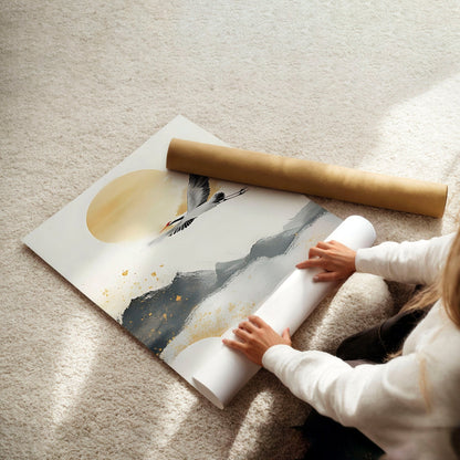 Art For Huge Wall | Set of 3 Asian Inspired Wall art Prints